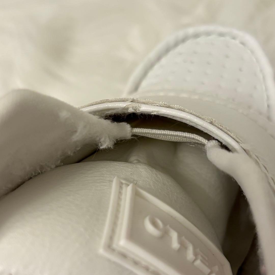 極美品☆yellow 厚底 スニーカー ホワイト レザー トラックソール L