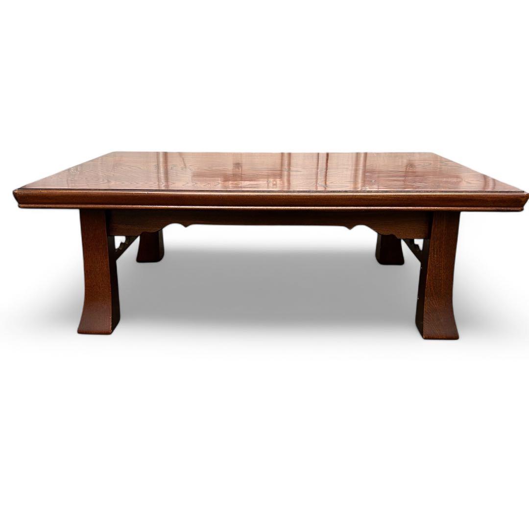 昭和レトロ センターテーブル 天然木 ちゃぶ台 座卓 ビンテージ ローテーブル