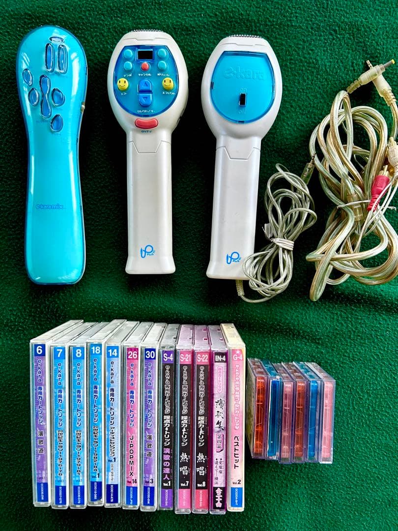 【大量カートリッジ付き】e-karaイーカラマイク3本&カートリッジ18本セット