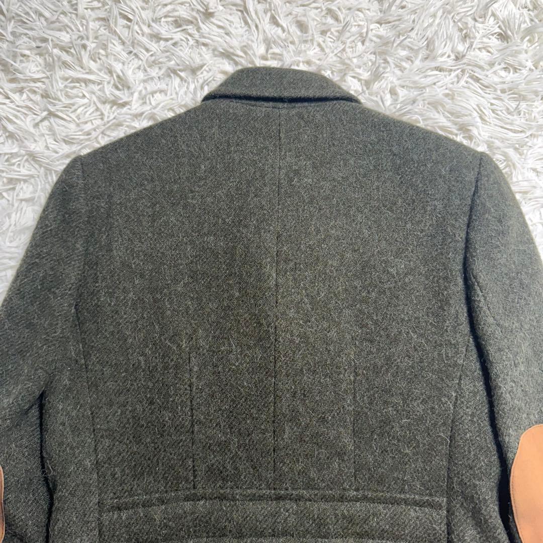 ラルフローレン　アルパカ　シャギー テーラードJK くるみボタン エルボーパッチ