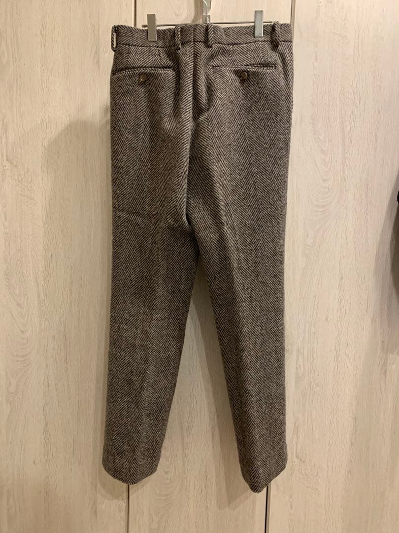 AURALEE｜LAMA SHETLAND WOOL TWEED SLACKS