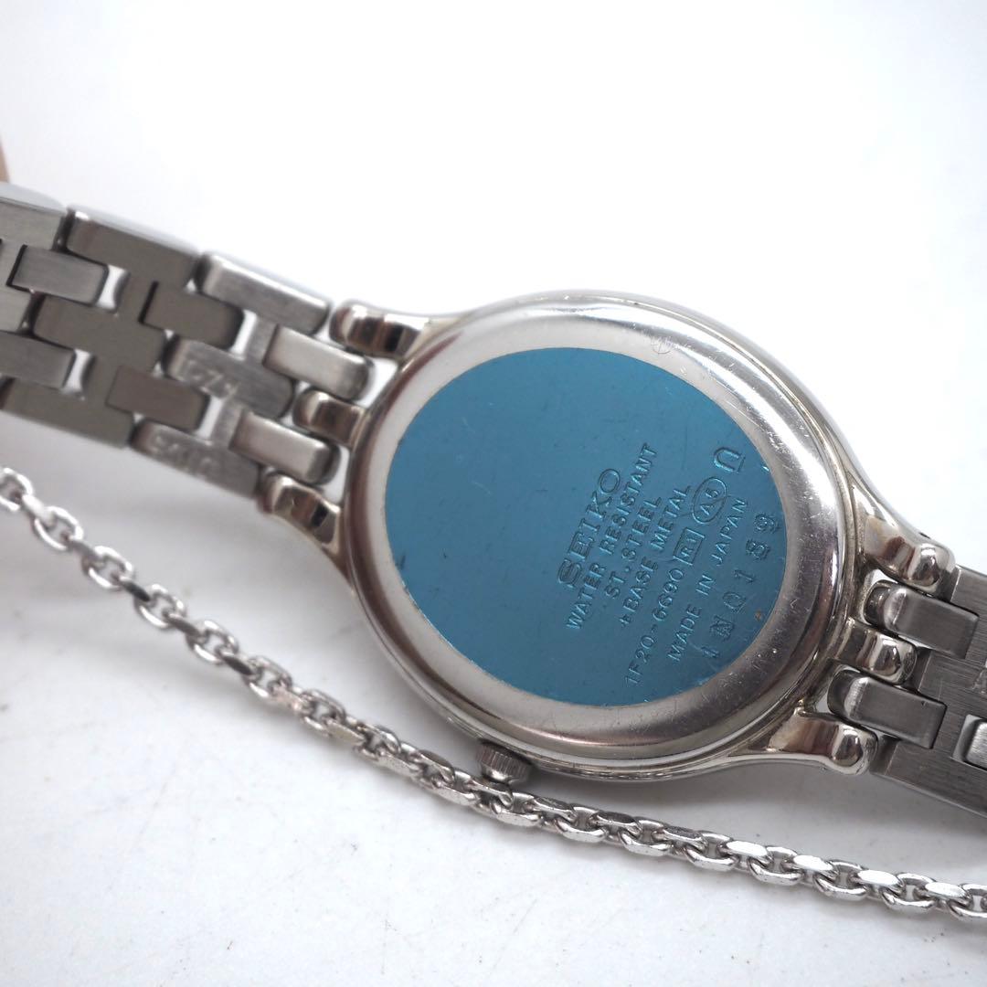 81 稼働【美品】SEIKO 時計　Exceline レディース　オーバル