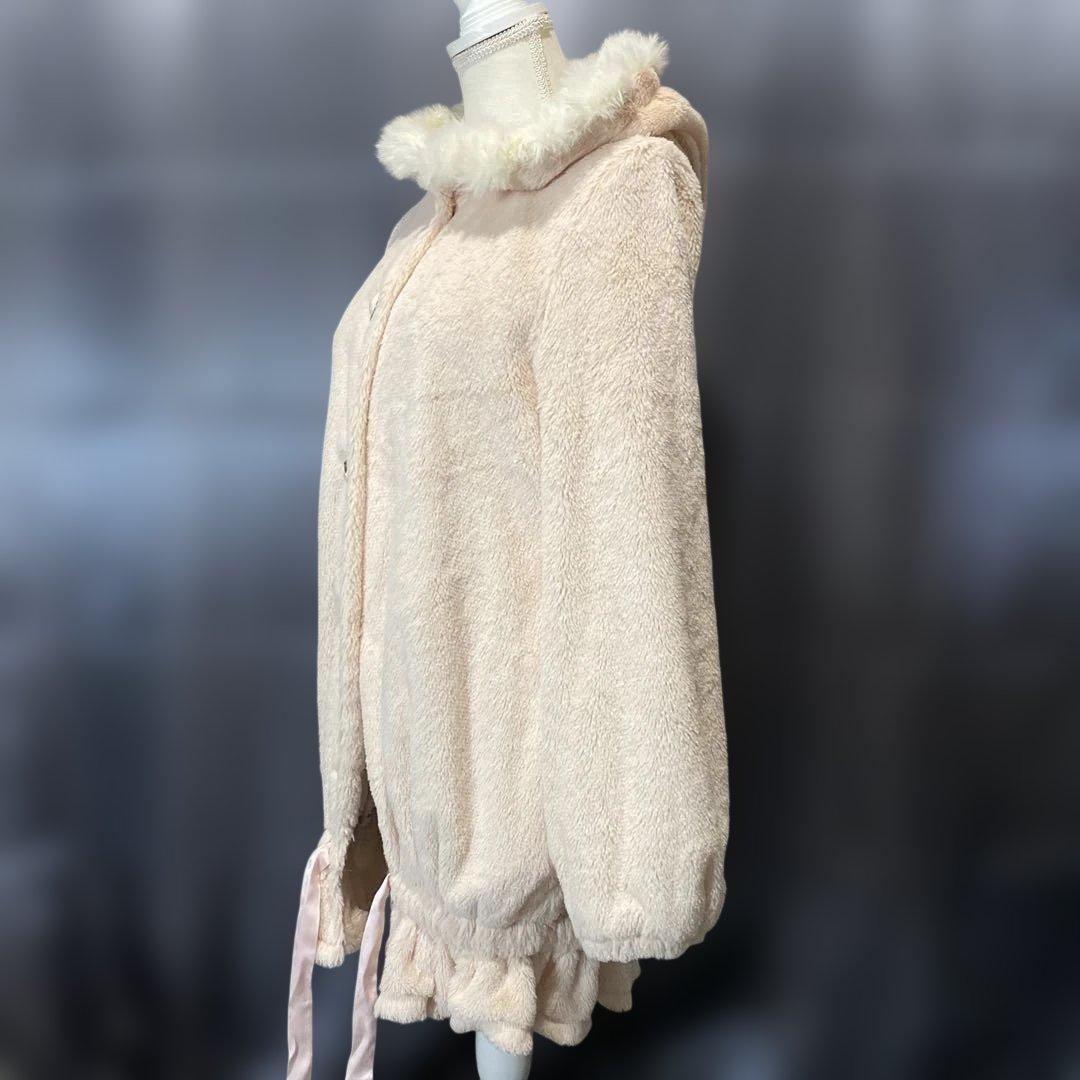 Y2K 平成ギャル　姫ロリ　LIZLISA ボア　フードパーカー　花柄