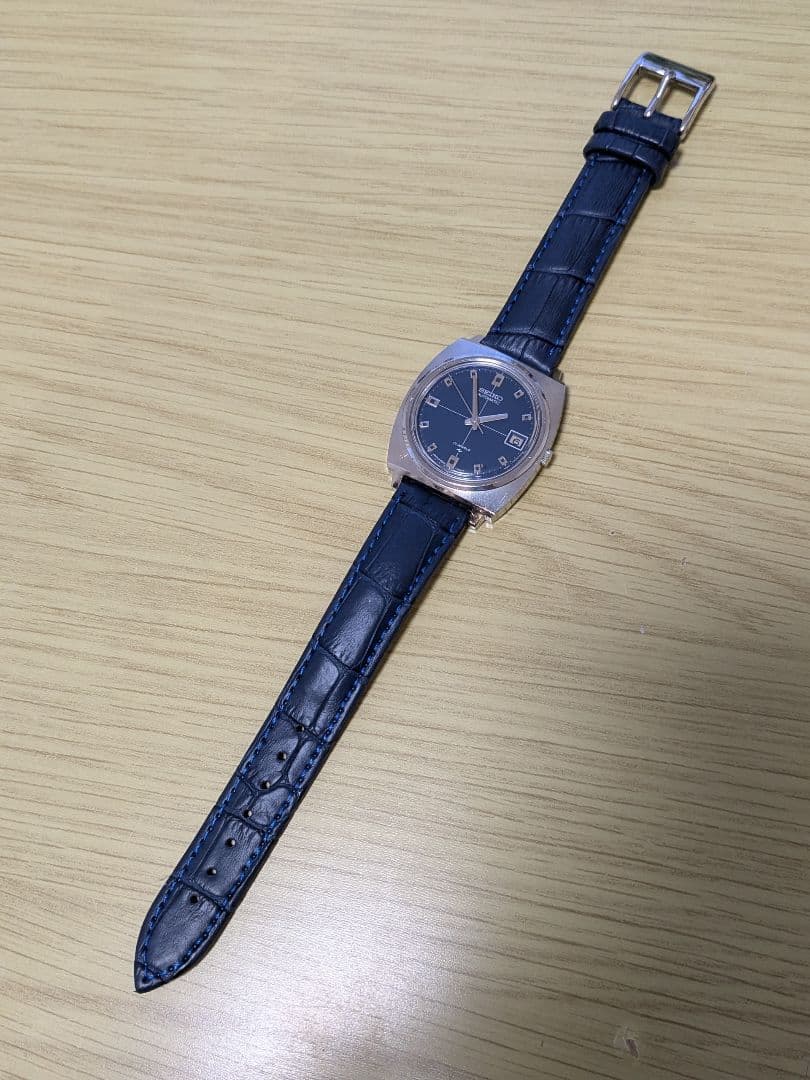 SEIKO セイコー OH済 アンティーク ネイビー 1972年製 昭和47年