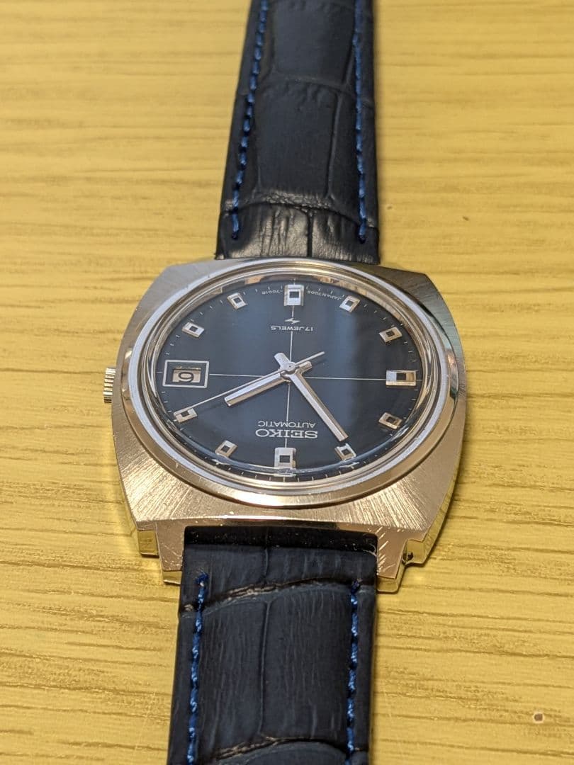 SEIKO セイコー OH済 アンティーク ネイビー 1972年製 昭和47年