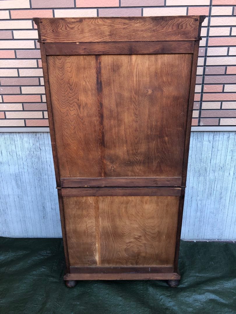 【キャビネット】神戸家具　小ぶりな洋家具　収納棚　和製ヴィンテージ　アンティーク