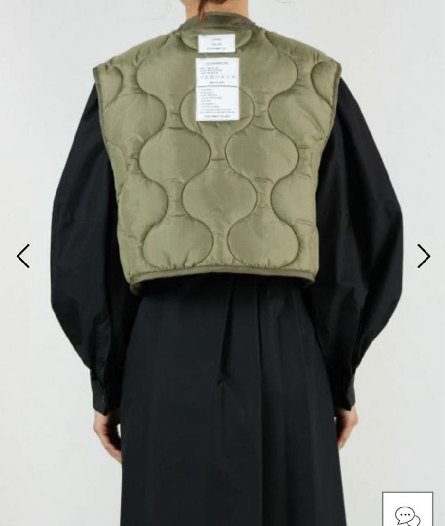 お値下げしました！新品未使用　HYKE QUILTED CROPPED VEST