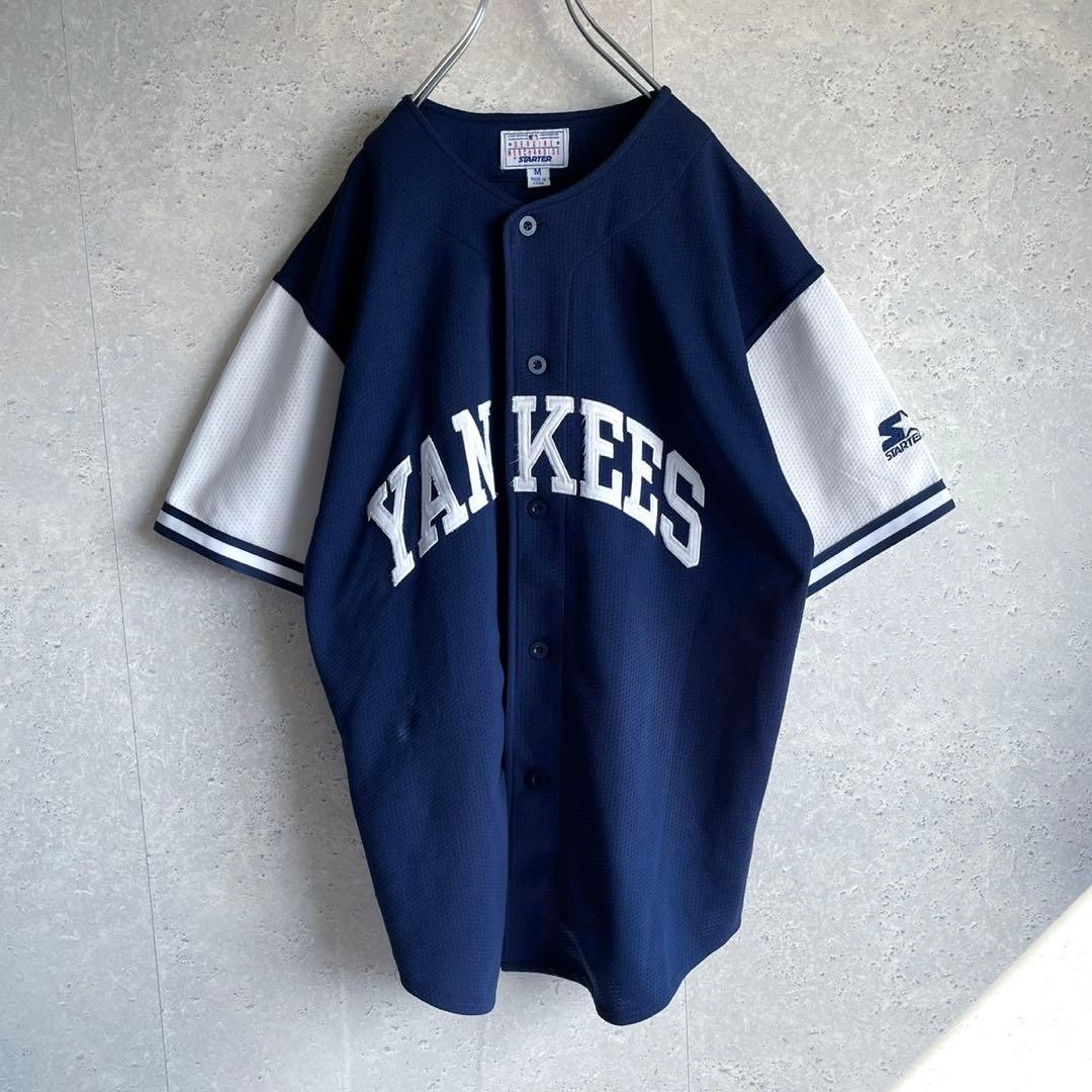 MLB 人気 ヤンキース スターター ベースボールシャツ レプリカユニフォーム