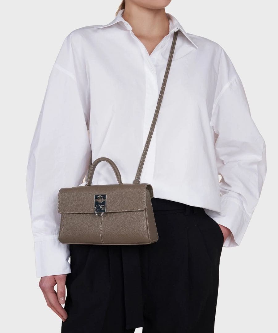 CAFUNE カフネ スタンウォレット ブラウンストーン 美品