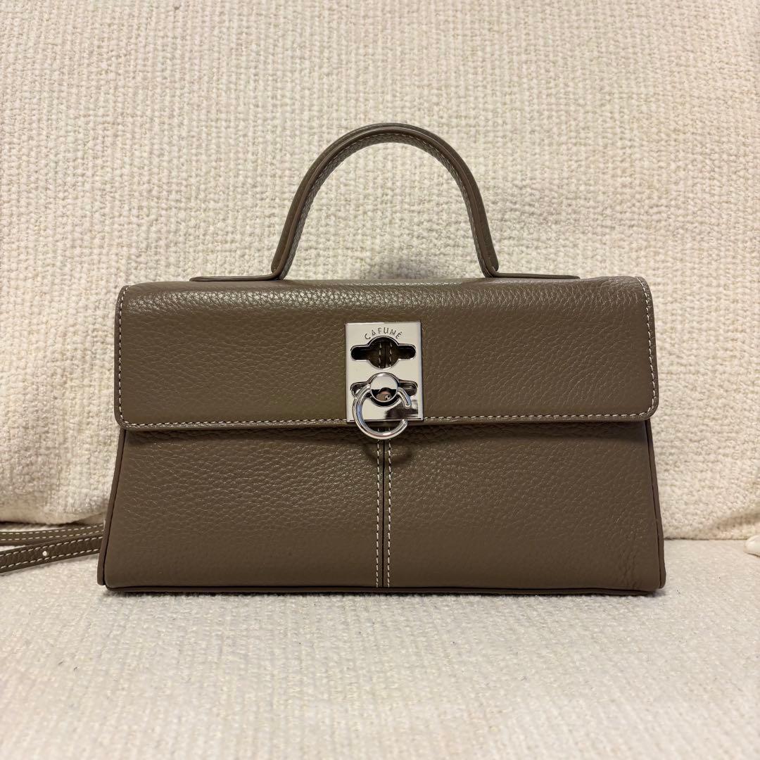 CAFUNE カフネ スタンウォレット ブラウンストーン 美品