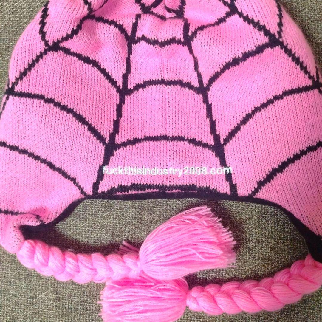 【とまと】スパイダーマン ピンク ニット帽