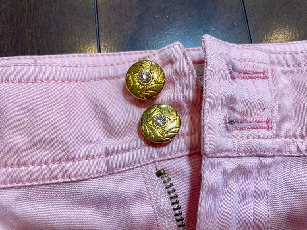 GOLDS infinity ピンクショートパンツガーターリング付きホットパンツ