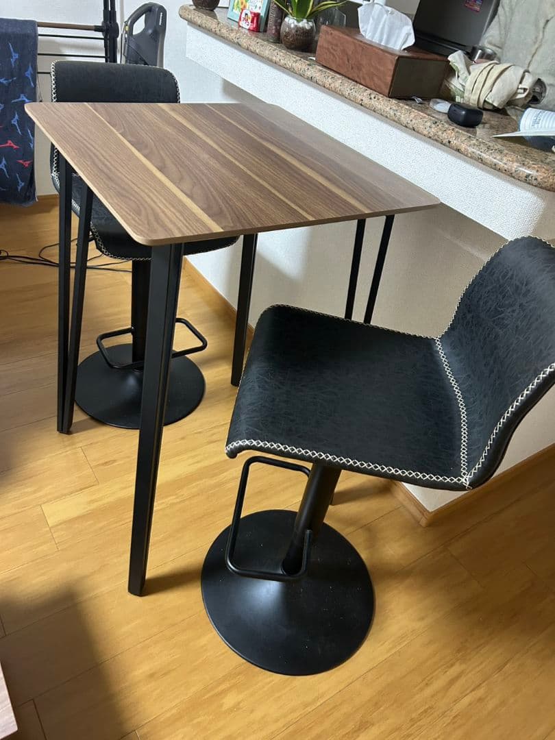 リトルサンセットさん専用 黒いカウンターチェア 1脚　直接引き取り可能