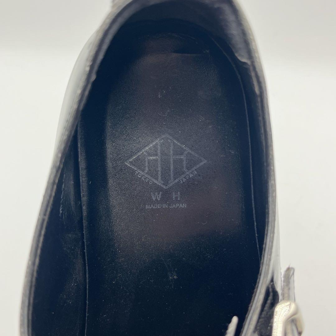 WH ヒロシツボウチ 干場スペシャル ダブルモンク 黒 トラックソール 26
