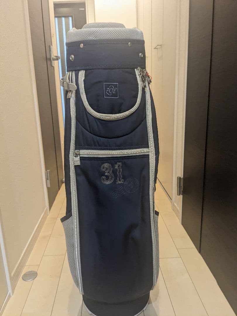 ゾーイ ZOY ゴルフ　キャディバッグ 9型 　紺