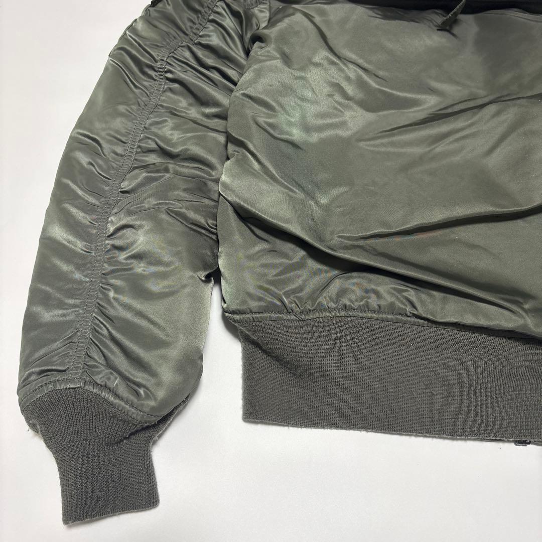 アルファ ALPHA MA-1 N-2B フライトジャケット【M】カーキ ファー