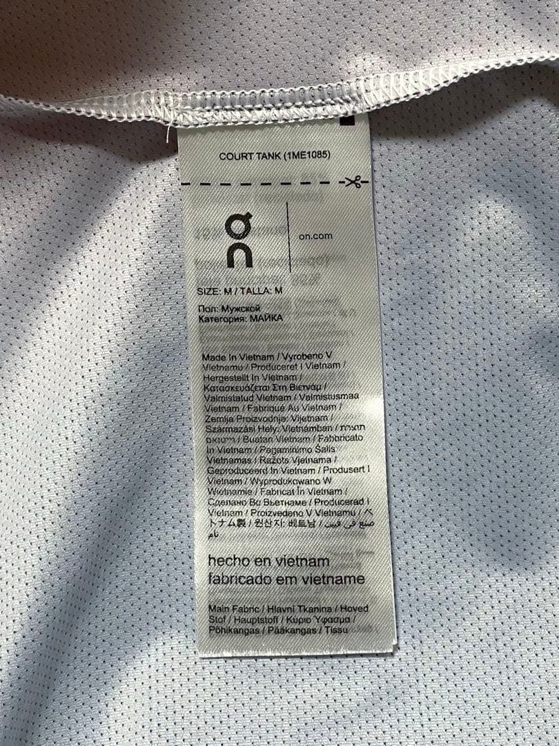 On court tank シェルトン 全仏オープン2024着用モデル Mサイズ