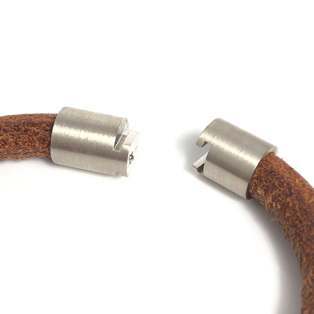 HERMES エルメス バングル リング 2点セット イオタ レザー H金具