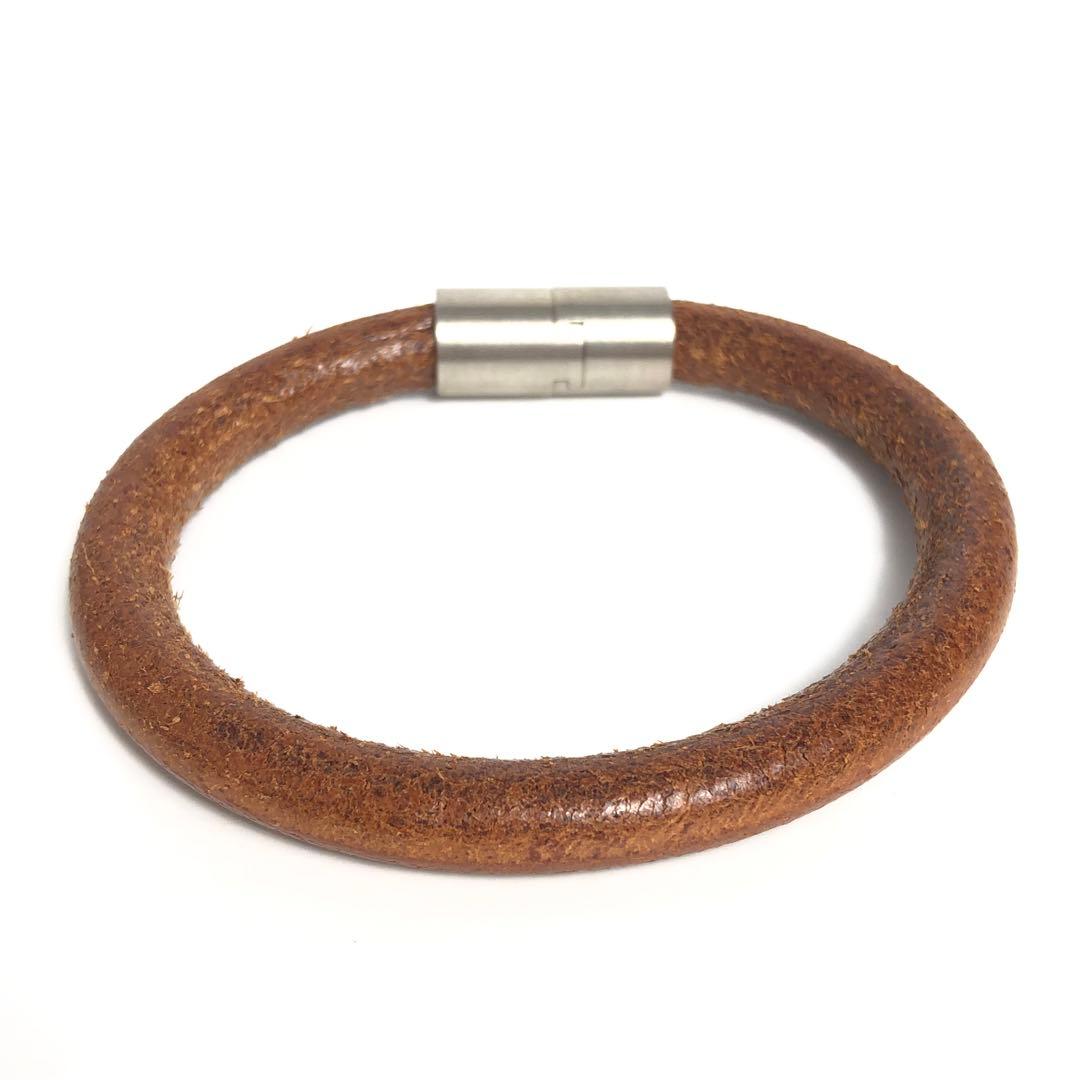 HERMES エルメス バングル リング 2点セット イオタ レザー H金具