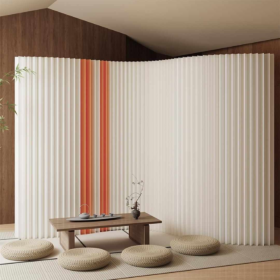 グレーバンドタイプ パーテーション 間仕切り高さ1.8ｍ長さ3-4ｍ 折りたたみ