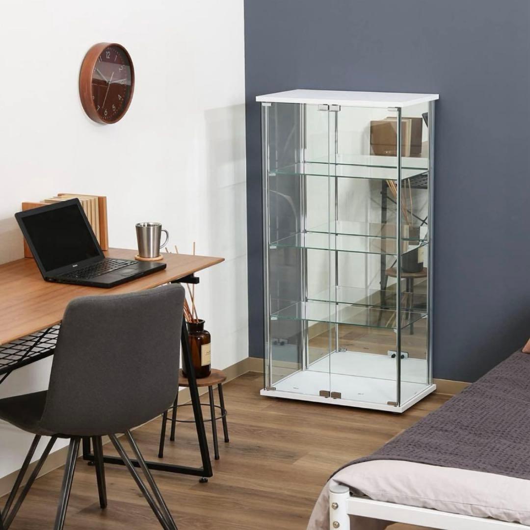 不二貿易 コレクション背面ミラーケースフィギュアケース 4段