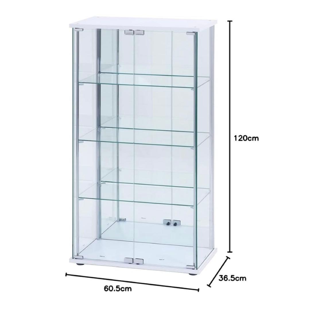 不二貿易 コレクション背面ミラーケースフィギュアケース 4段