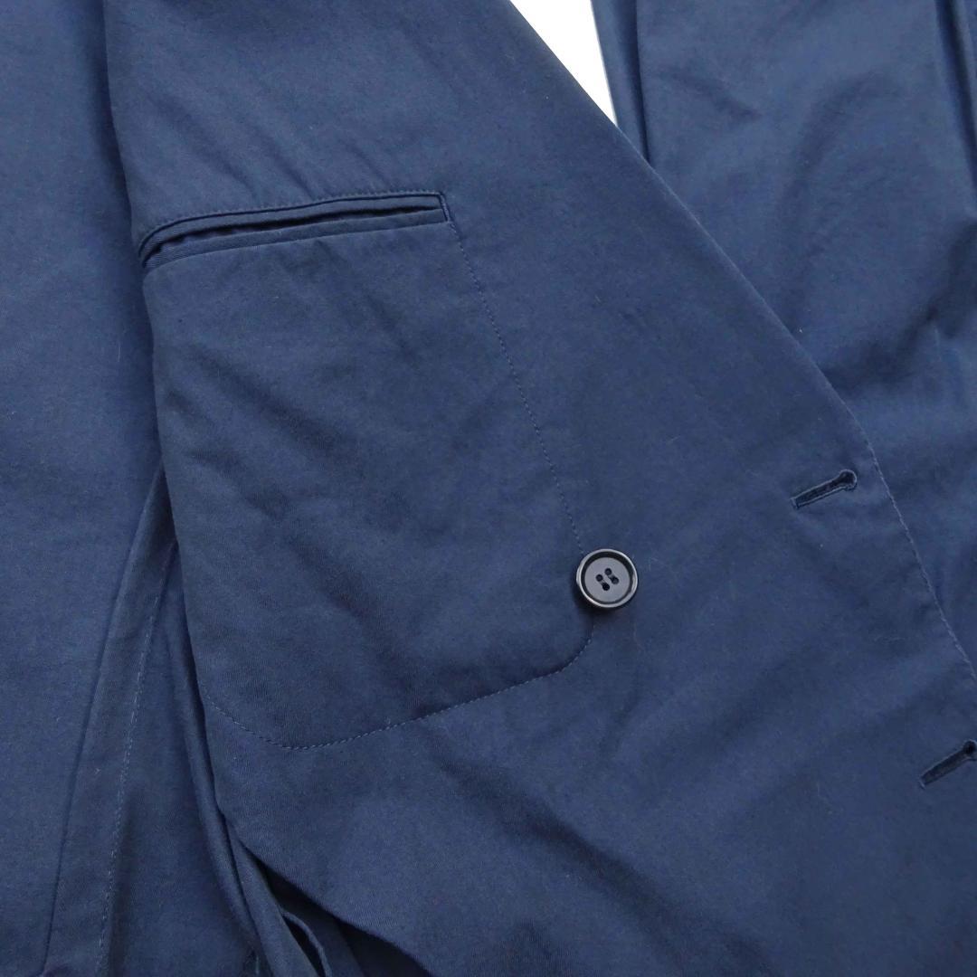 BEAMS F　ビームスエフダブルスーツ綿コットンネイビー紺上下46夏の風物詩