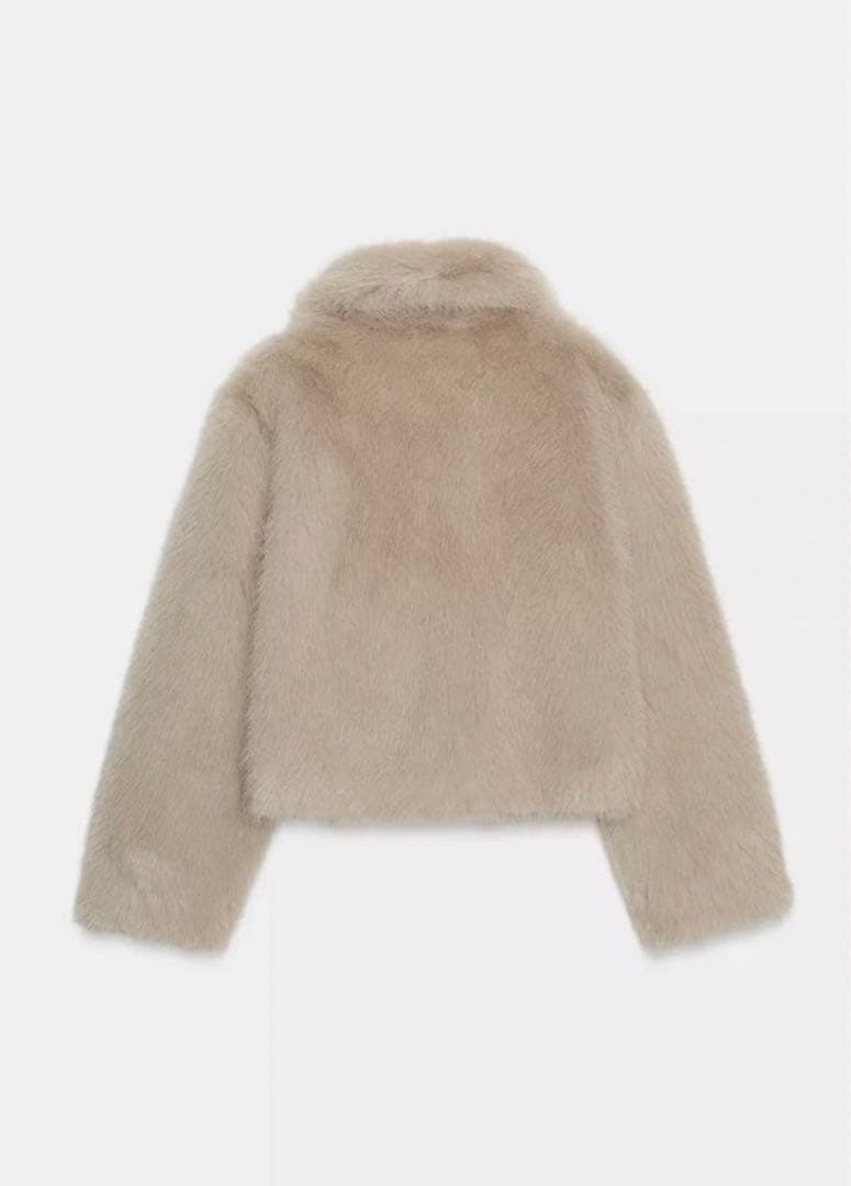 ZARA ダブルフェイスフェイクファージャケット　Sサイズ