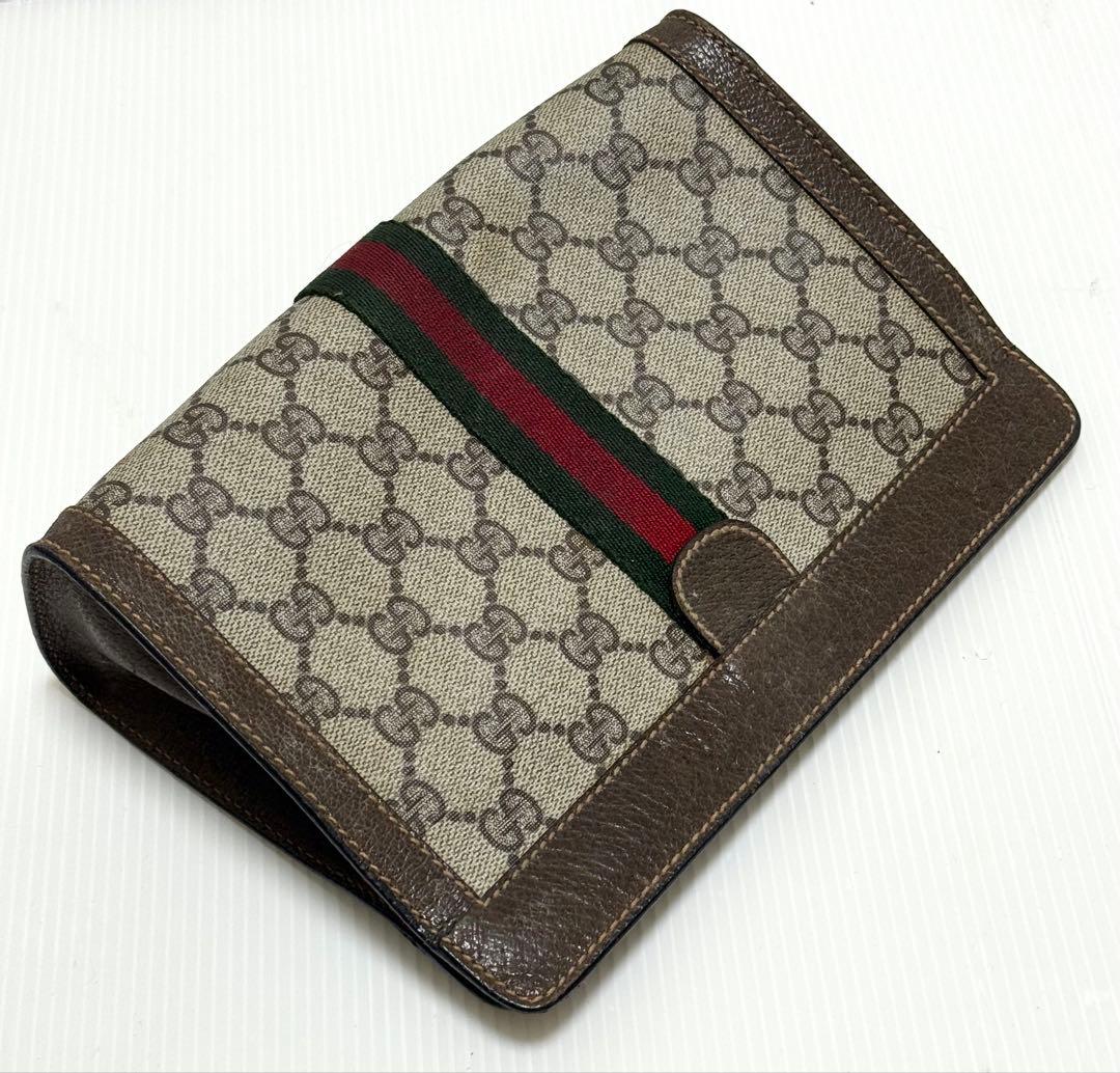 a*i様 正規品保証♪ GUCCI GGキャンバス クラッチバッグ グッチ ポー