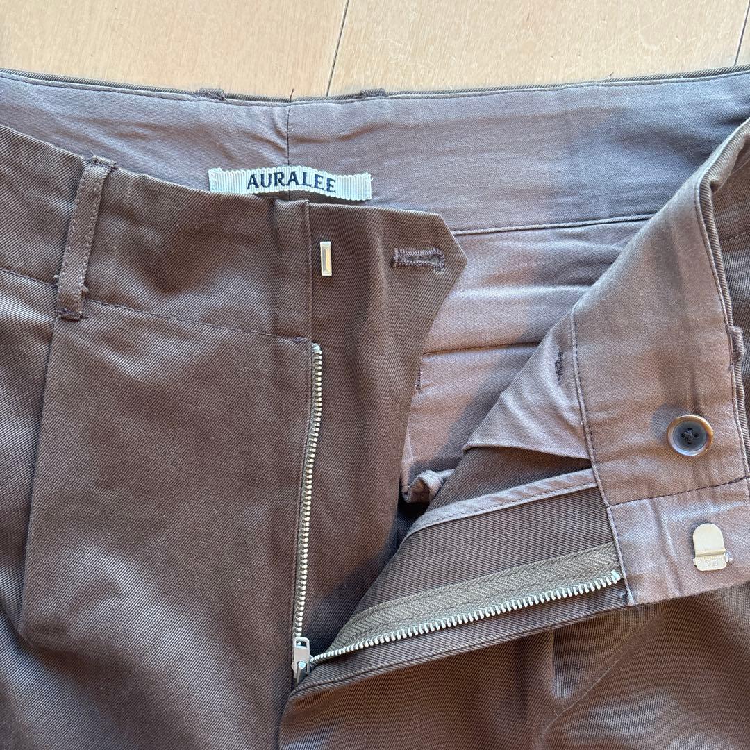 パンツ auralee washed finx chino tapered pants4