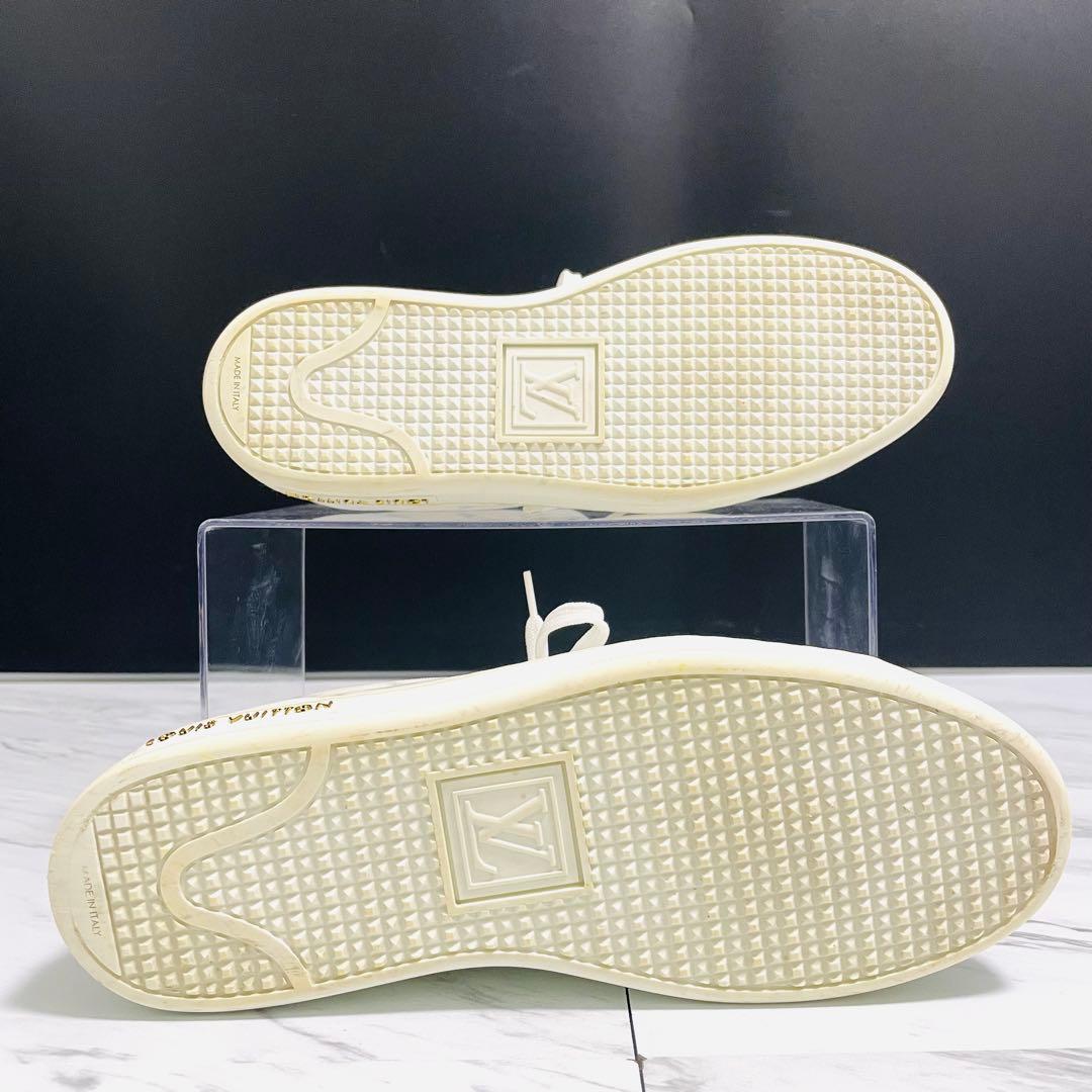 美品⭐️ルイヴィトン フロントローライン モノグラム レザー PVC 白 23cm