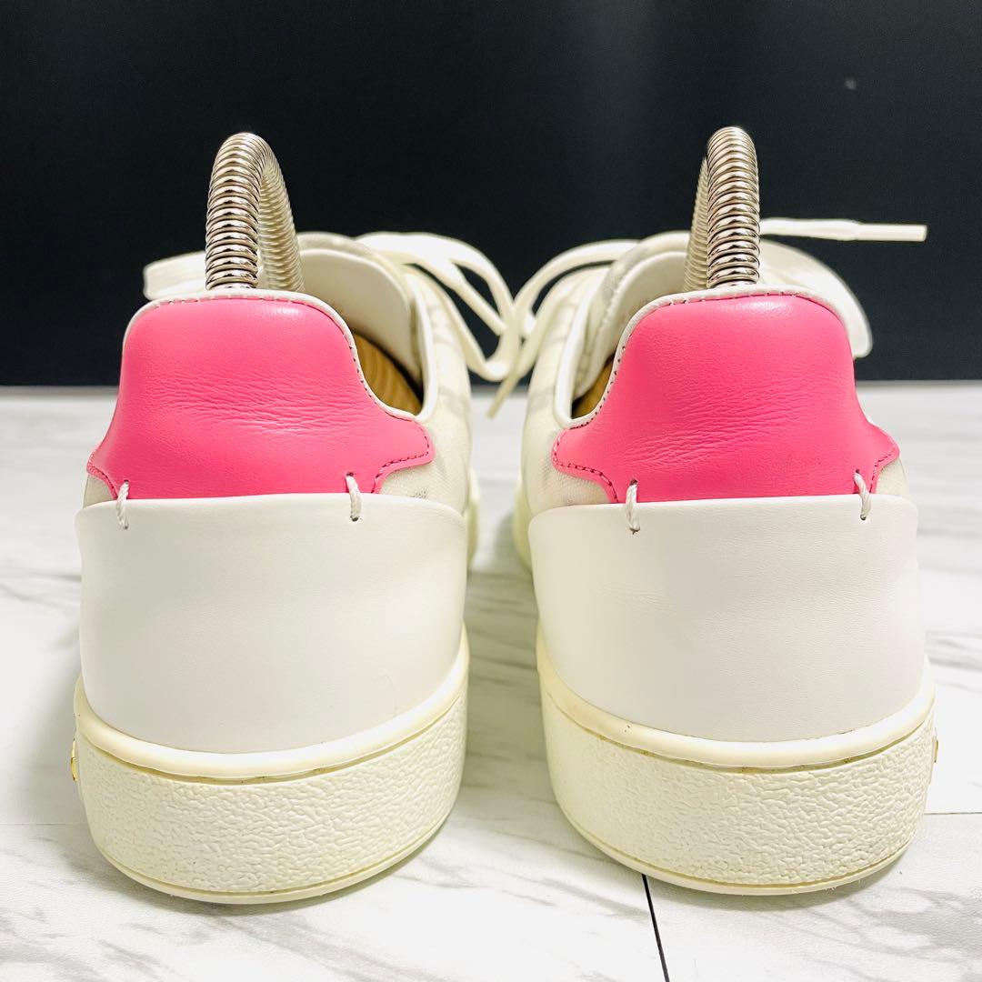 美品⭐️ルイヴィトン フロントローライン モノグラム レザー PVC 白 23cm