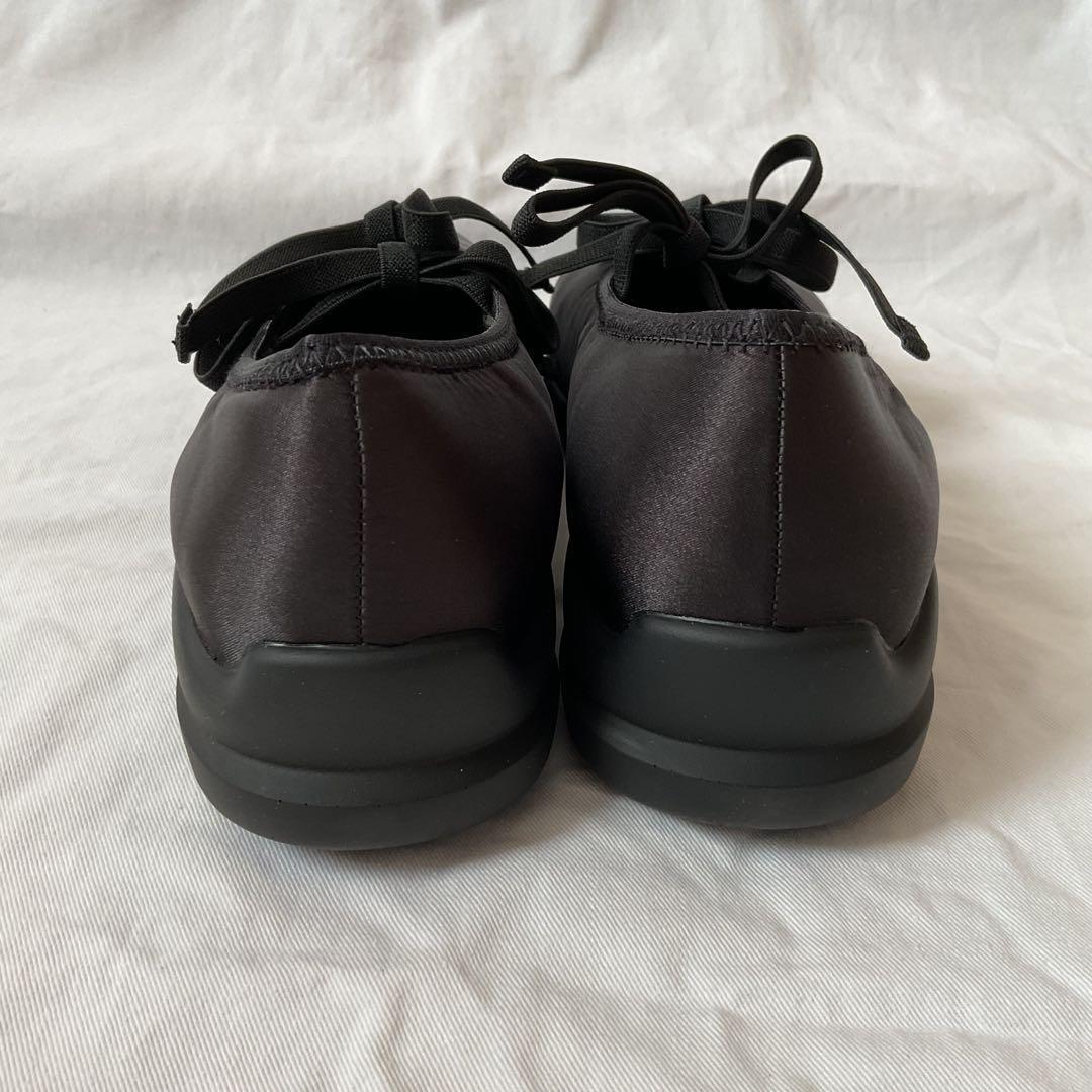 美品 Le Talon ルタロン Lダブルリボンバレリーナシューズ 24cm