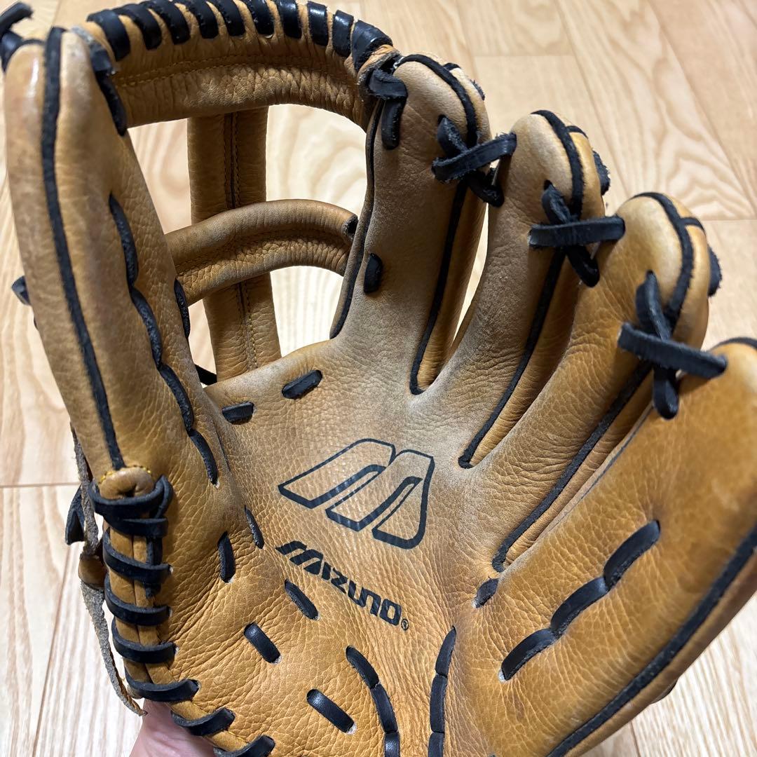 【Mマーク】旧式ミズノプロ　軟式グローブ レザー製