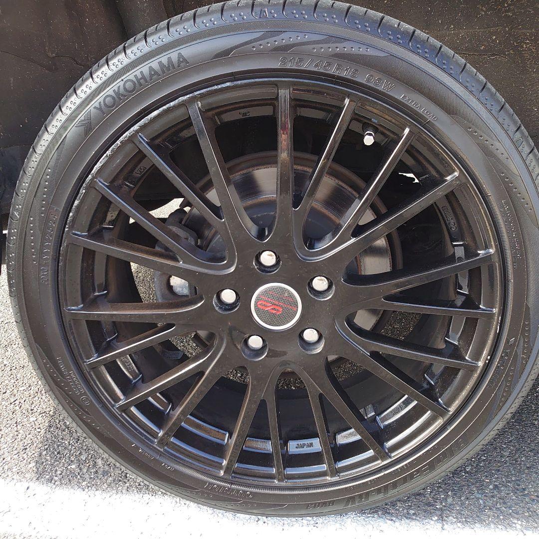 ヨコハマ 215/45R18 ノアヴォクシー ENKEI18ブラックホイール