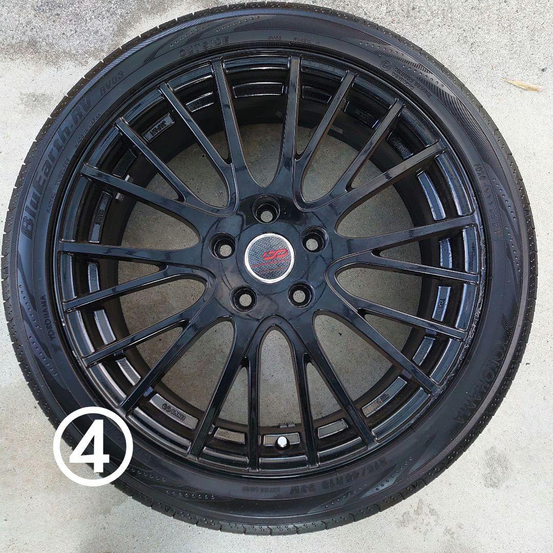 ヨコハマ 215/45R18 ノアヴォクシー ENKEI18ブラックホイール