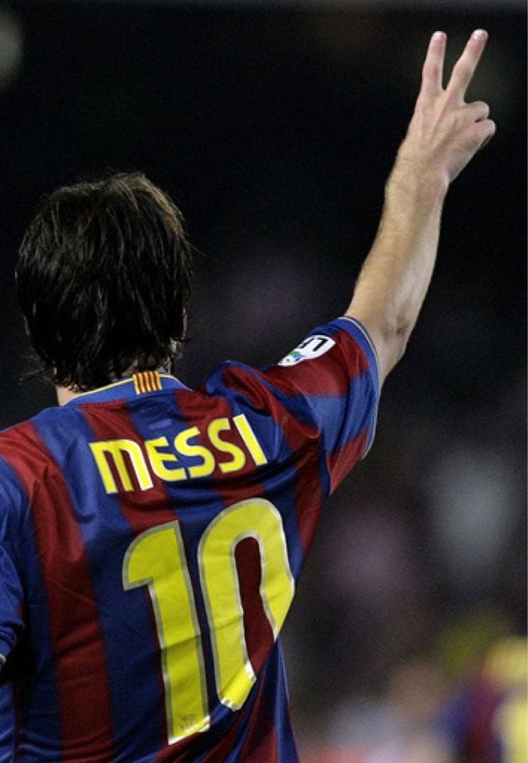 メッシ　直筆サインユニフォーム　バルセロナ　2009年　ICONS 証明書付き