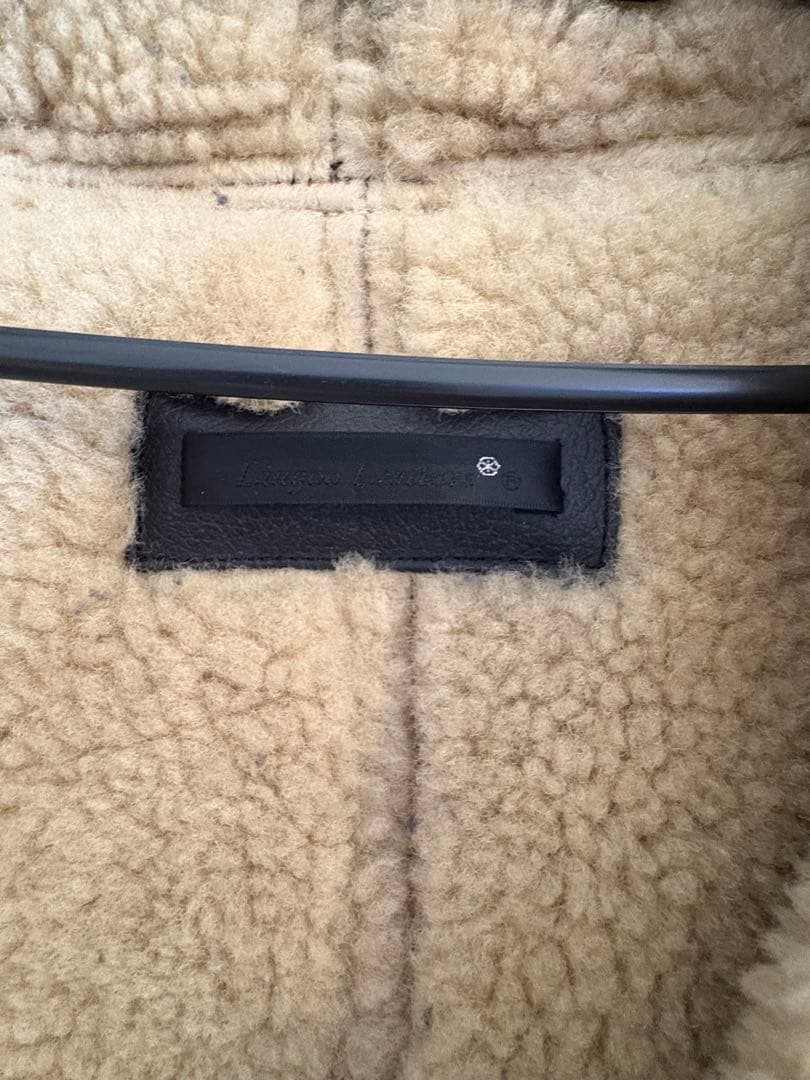 Liugoo Leathers B-3フライトジャケット（ムートンジャケット）黒