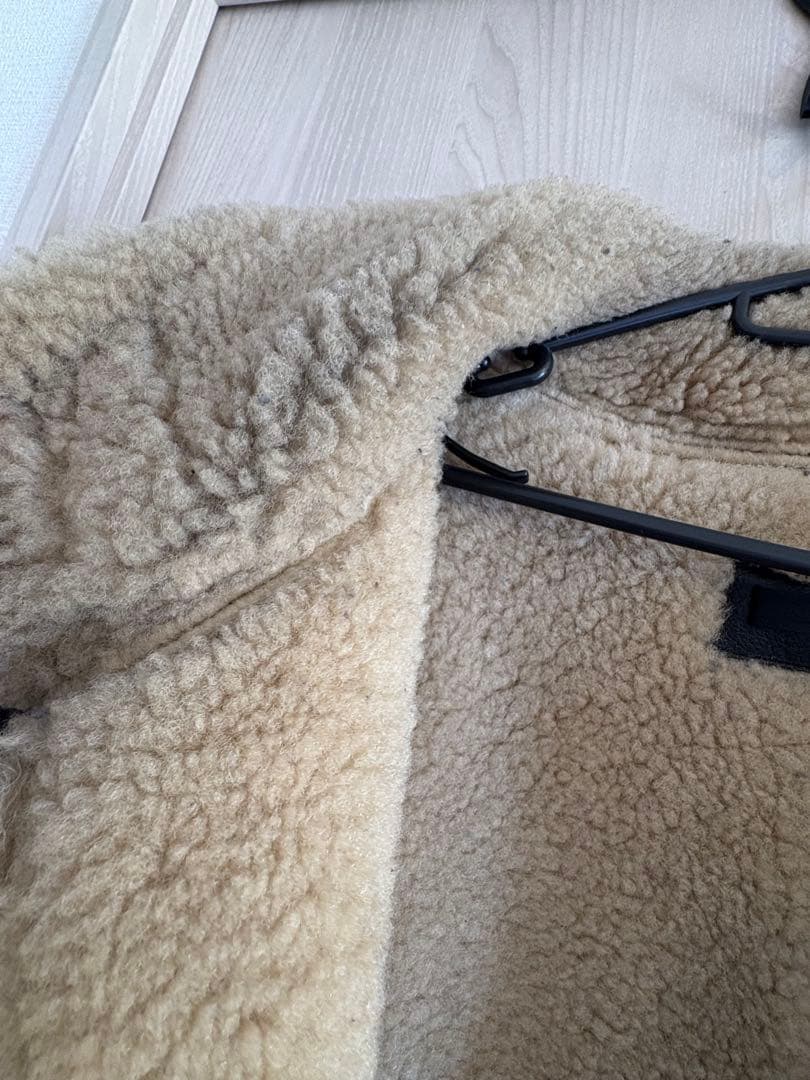 Liugoo Leathers B-3フライトジャケット（ムートンジャケット）黒