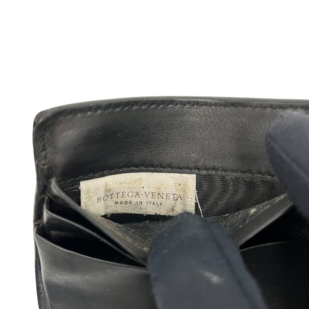 極美✨ボッテガヴェネタ 札入れ マネークリップ イントレチャート ブラック