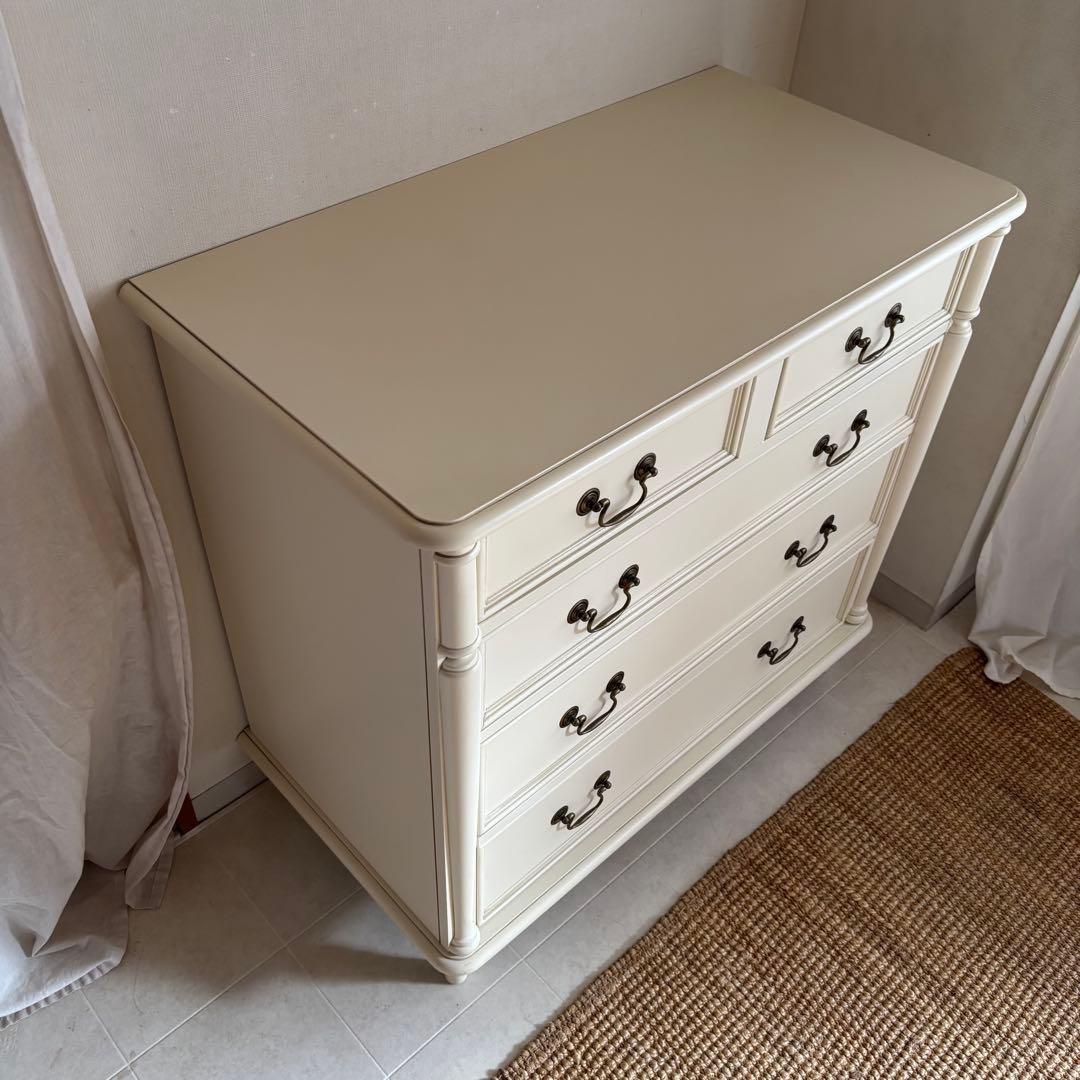 かなり美品　ローラアシュレイ　チェスト　クリフトン　フレンチカントリー　白家具