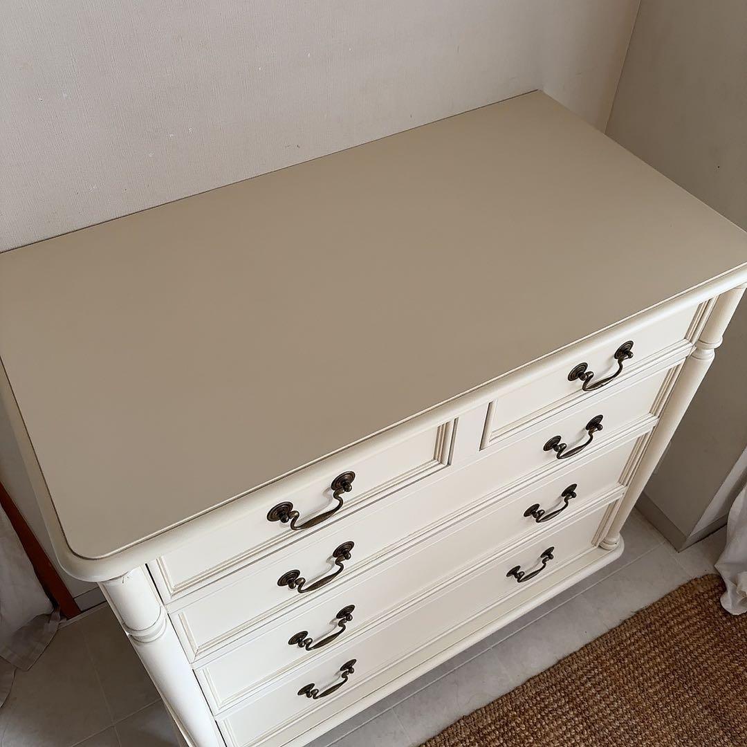 かなり美品　ローラアシュレイ　チェスト　クリフトン　フレンチカントリー　白家具