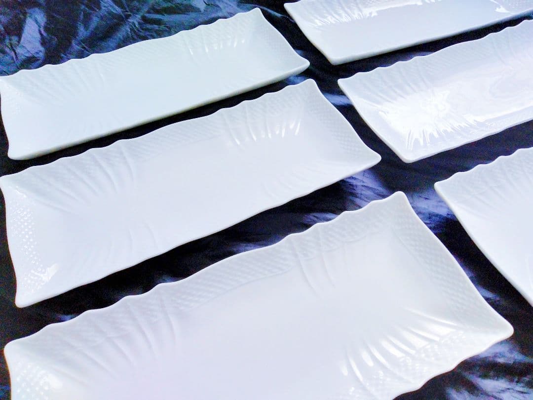 Richard Ginori バッキオホワイト 長方形皿 6枚セット