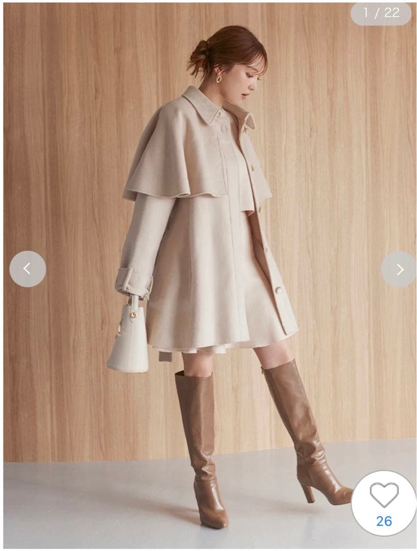 SNIDEL リバーケープコート