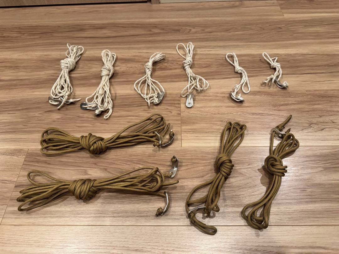 BUNDOK ソロベースEX（改良版）+グリーンガイロープ付