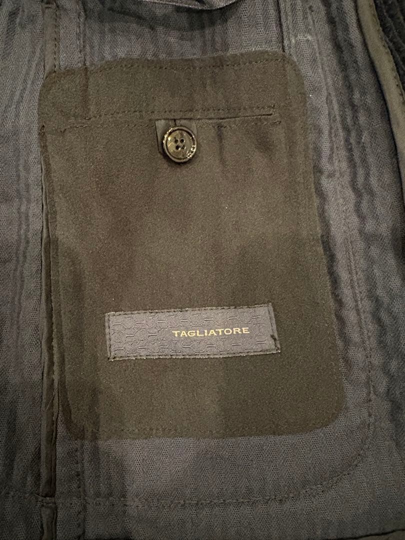 TAGLIATORE テーラードジャケット ダークネイビー 48L コーデュロイ