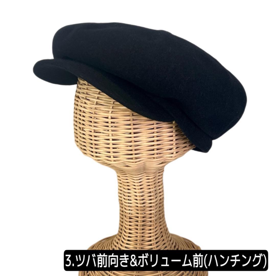 BIGサイズ　KANGOL　キャスケット　ウール素材　黒色　XLサイズ　3way