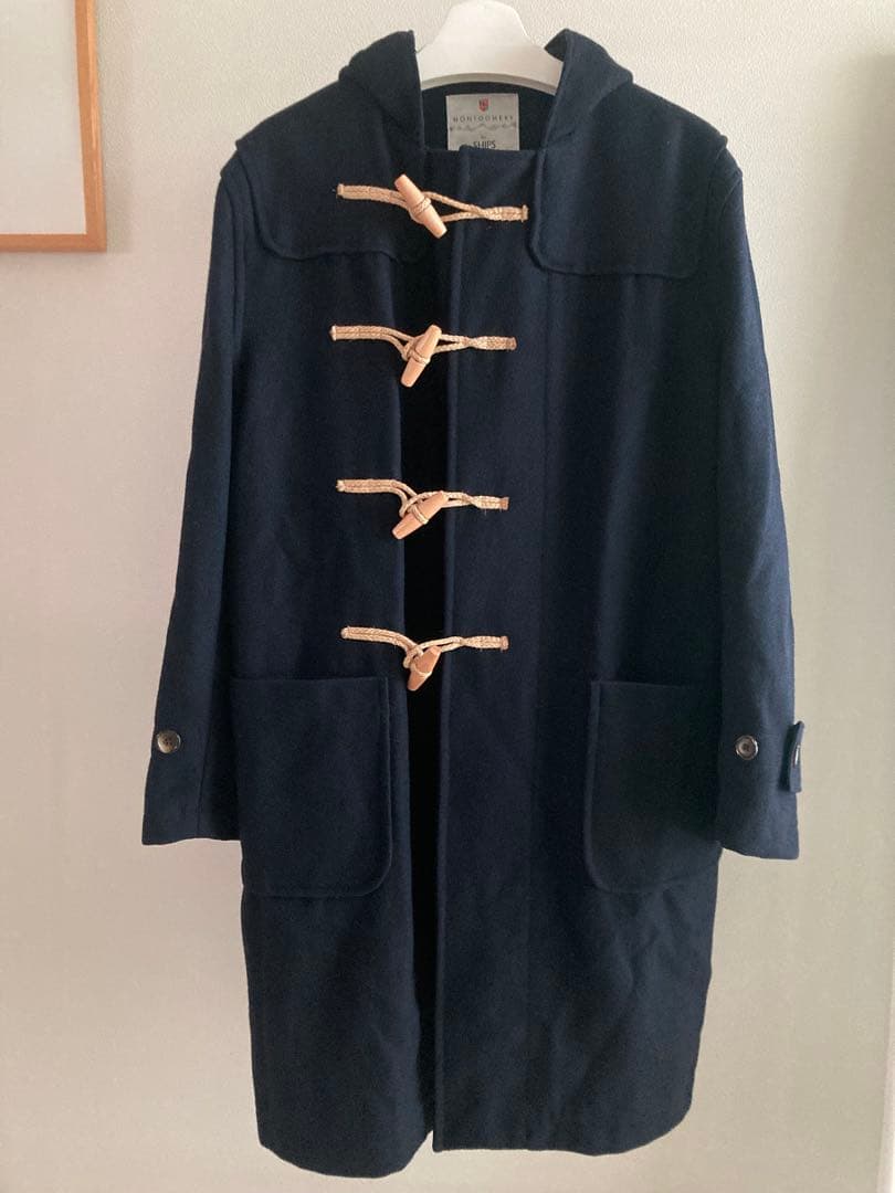 英国製 MONTGOMERY for SHIPS ウールダッフルコート 40 紺