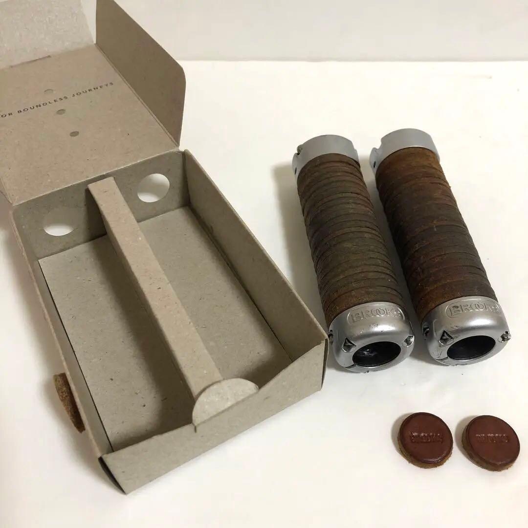 BROOKS PLUMP LEATHER GRIPS レザー　グリップ　茶