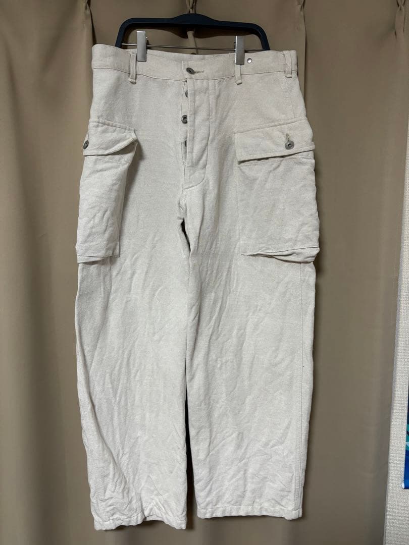 パンツ HEUGN - \"Gordon\" LINEN M43 CARGO TROUSER